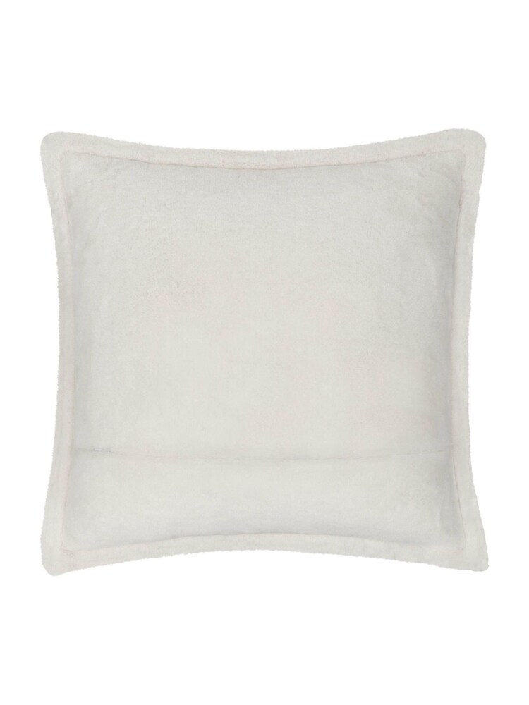 Furn Ecru Kallu Reversible Faux Fur Cushion - Image 2 of 5