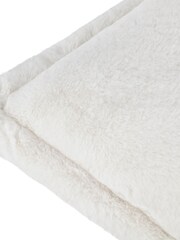 Furn Ecru Kallu Reversible Faux Fur Cushion - Image 4 of 5