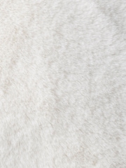 Furn Ecru Cream Kallu Faux Fur Cushion - Image 6 of 6