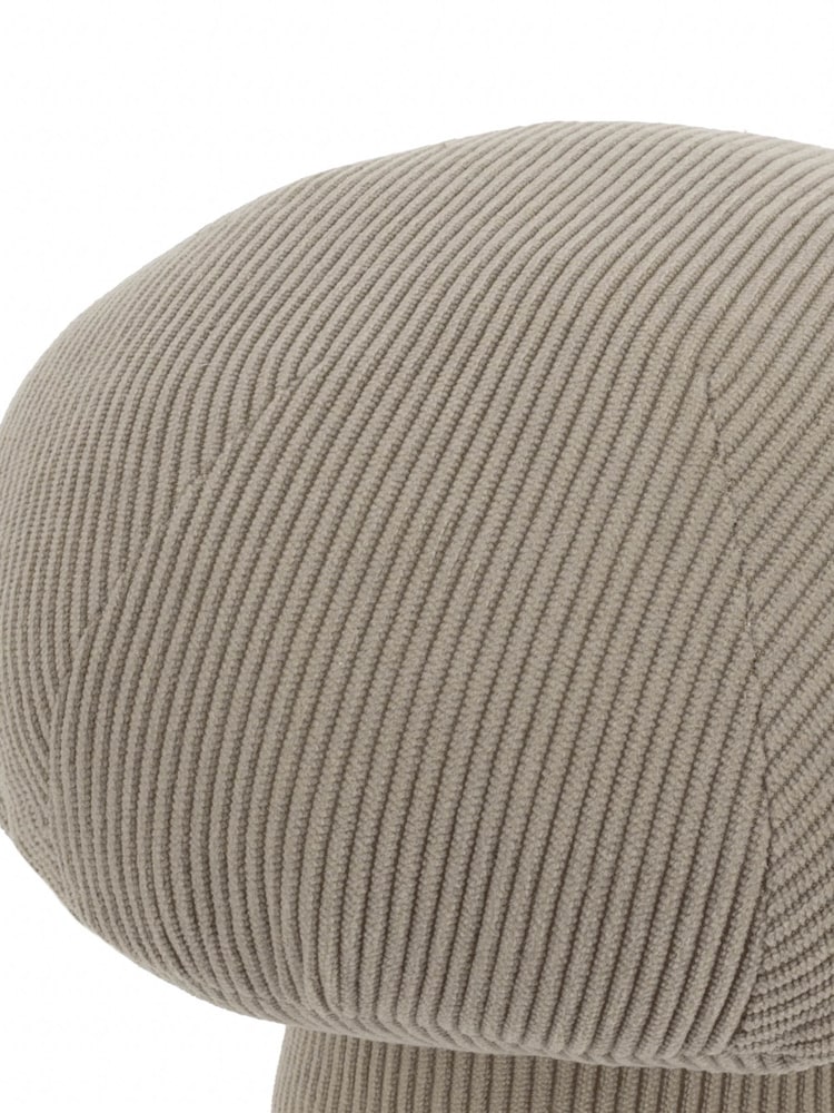 Wylder Taupe Corduroy Mushroom Velvet Doorstop - Image 2 of 3