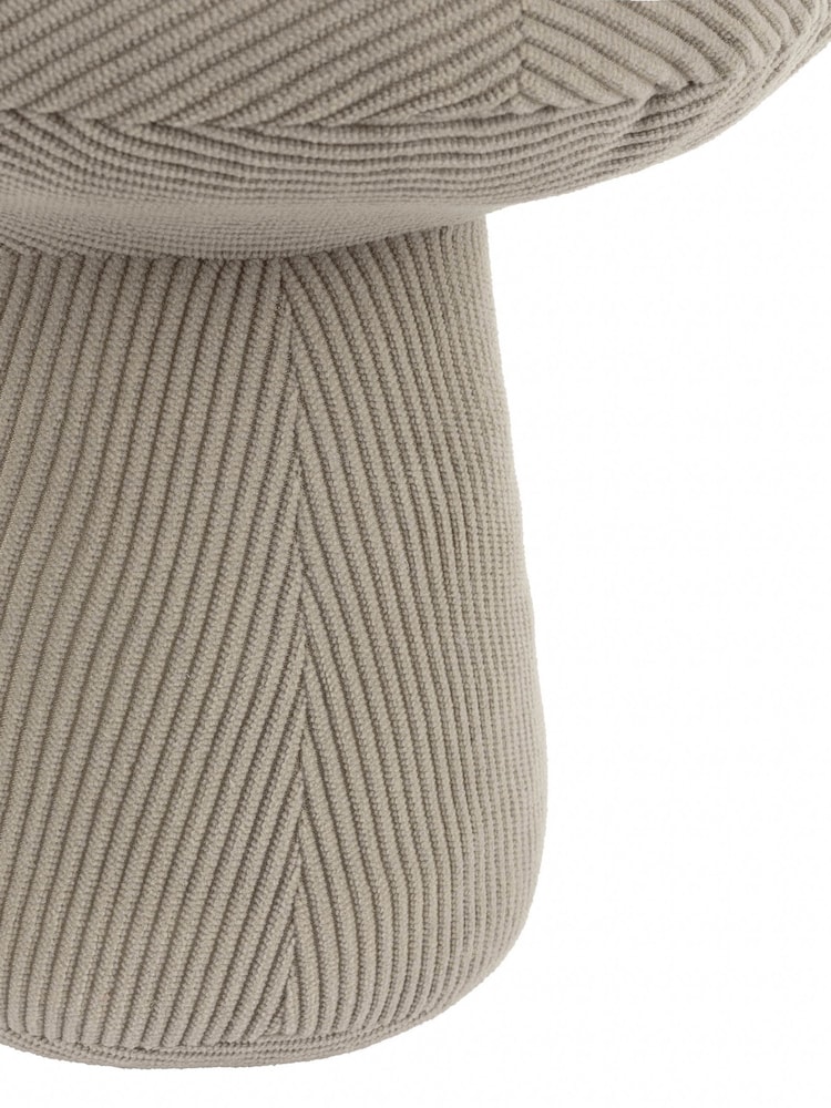 Wylder Taupe Corduroy Mushroom Velvet Doorstop - Image 3 of 3