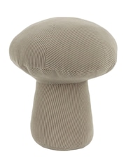 Wylder Taupe Corduroy Mushroom Velvet Doorstop - Image 4 of 4