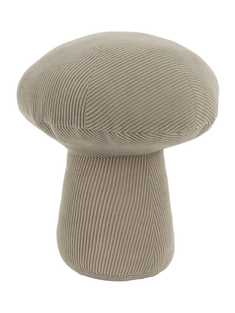 Wylder Taupe Corduroy Mushroom Velvet Doorstop - Image 4 of 4