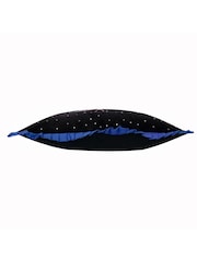 Wylder Black Darkling Beetles Embroidered Frilled Long Cushion - Image 2 of 4