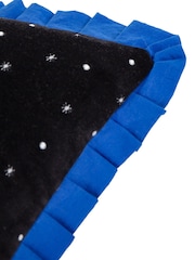 Wylder Black Darkling Beetles Embroidered Frilled Long Cushion - Image 4 of 4