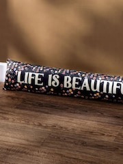 Furn Multicolour La Vida Life Is Beautiful Velvet Draught Excluder - Image 1 of 3