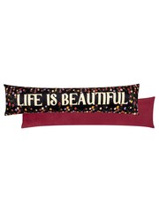 Furn Multicolour La Vida Life Is Beautiful Velvet Draught Excluder - Image 2 of 3