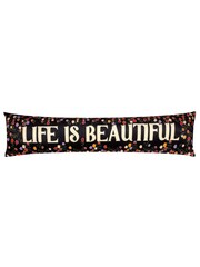 Furn Multicolour La Vida Life Is Beautiful Velvet Draught Excluder - Image 3 of 3