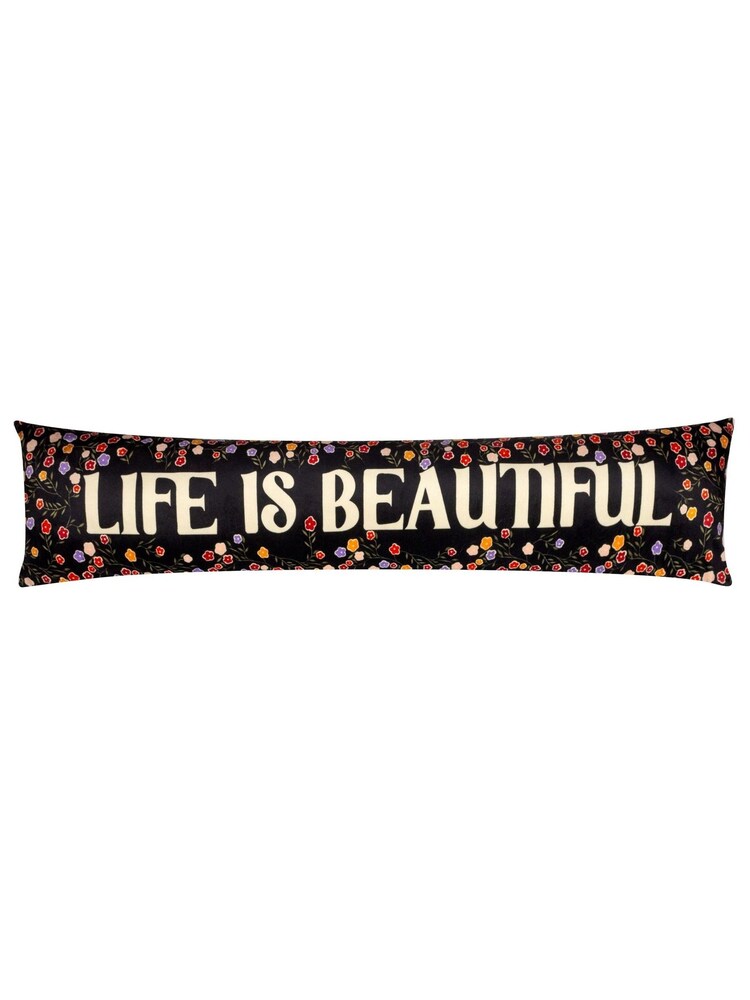 Furn Multicolour La Vida Life Is Beautiful Velvet Draught Excluder - Image 3 of 3