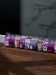 Furn Charcoal Black Creepy Town Velvet Draught Excluder - Image 1 of 3