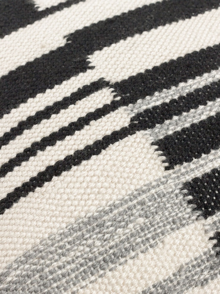 Yard Black Torode Woven Fringed Cotton Cushion - Image 6 of 6 Yard Black Torode Woven Fringed Cotton Cushion - Image 6 of 6