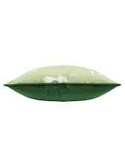 Evans Lichfield Multicolour Winter Geese Velvet Piped Cushion - Image 3 of 4