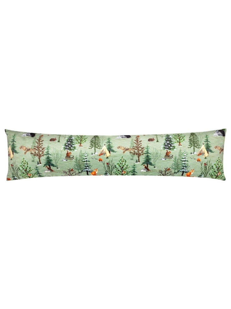 Furn Oak Green Lodge Wood Velvet Draught Excluder - Image 2 of 2