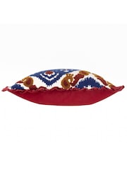 Paoletti Seventy Three Henderson Вышитая подушка Ikat 100% из хлопка - Изображение 3 из 5