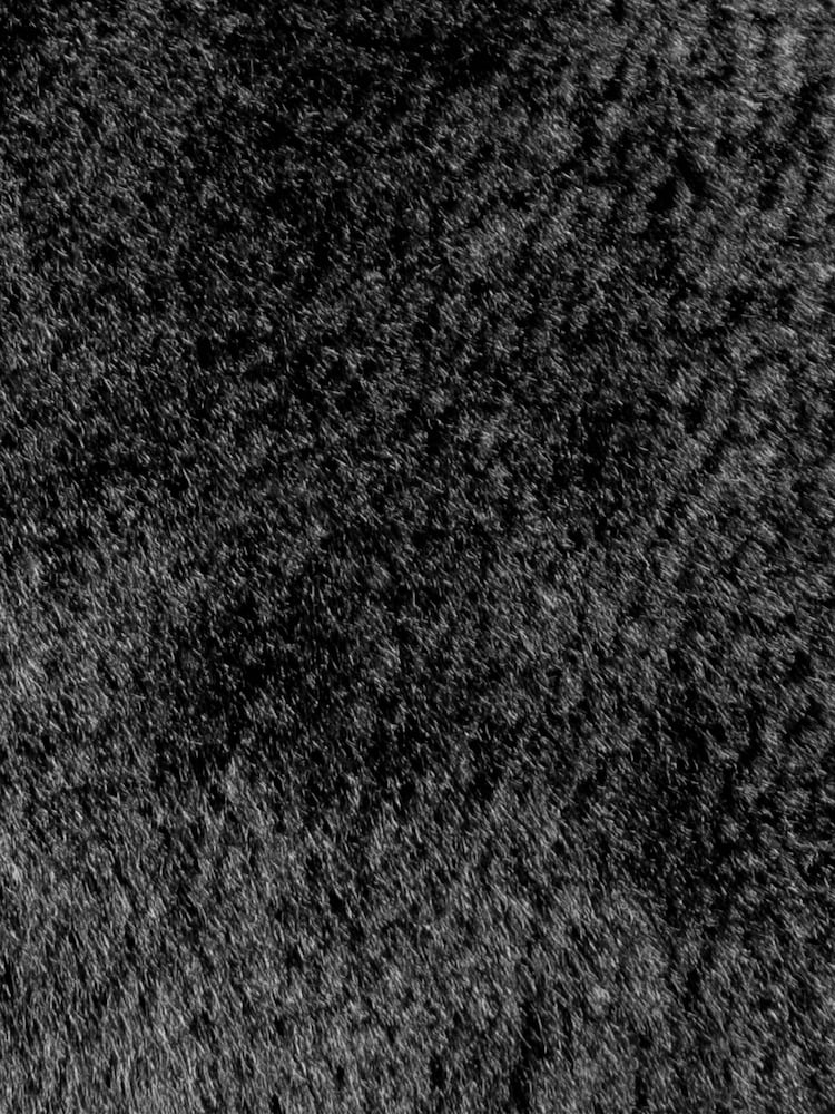 Furn Black Kallu Reversible Faux Fur Cushion - Image 4 of 4
