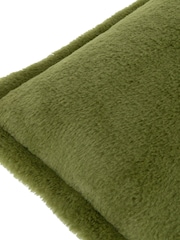 Furn Olive Kallu Reversible Faux Fur Cushion - Image 3 of 4