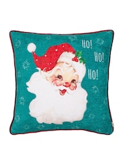 Evans Lichfield Multicolour Vintage Santa Piped Cushion - Image 1 of 5