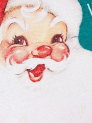 Evans Lichfield Multicolour Vintage Santa Piped Cushion - Image 4 of 5