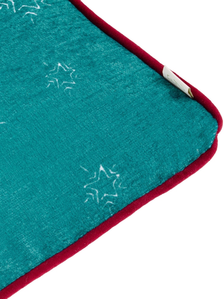 Evans Lichfield Multicolour Vintage Santa Piped Cushion - Image 5 of 5