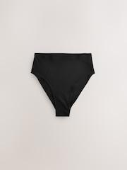Black High Rise High Leg No VPL Comfort Knickers 7 Pack - Image 2 of 4