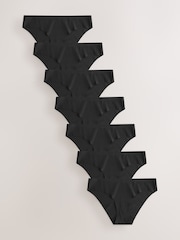 Black Brazilian No VPL Comfort Knickers 7 Pack - Image 1 of 6