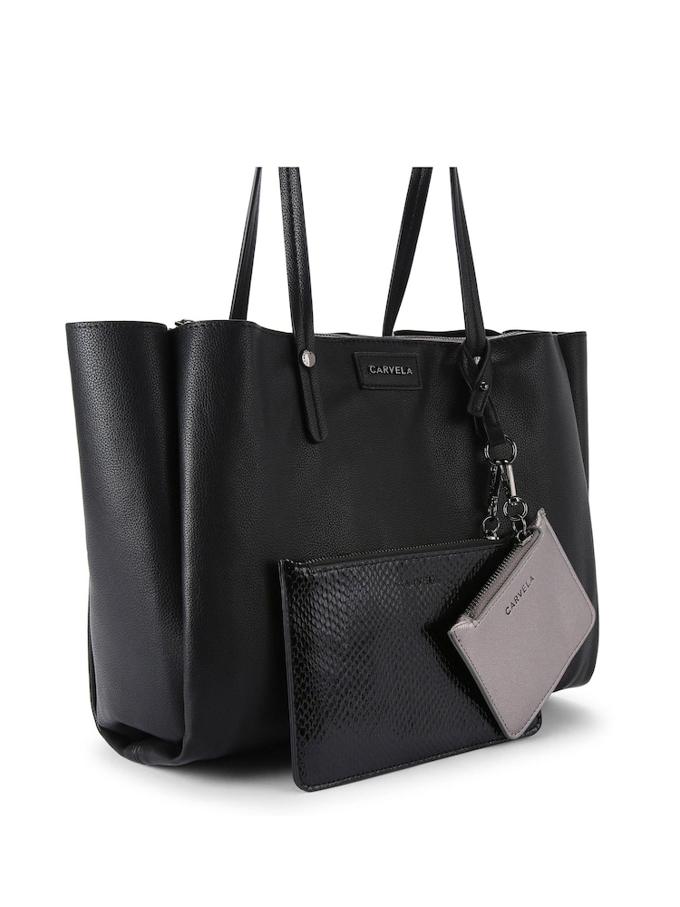Carvela Freya Triple Compartment Tote Bag with Removable Pouches - Image 2 of 4