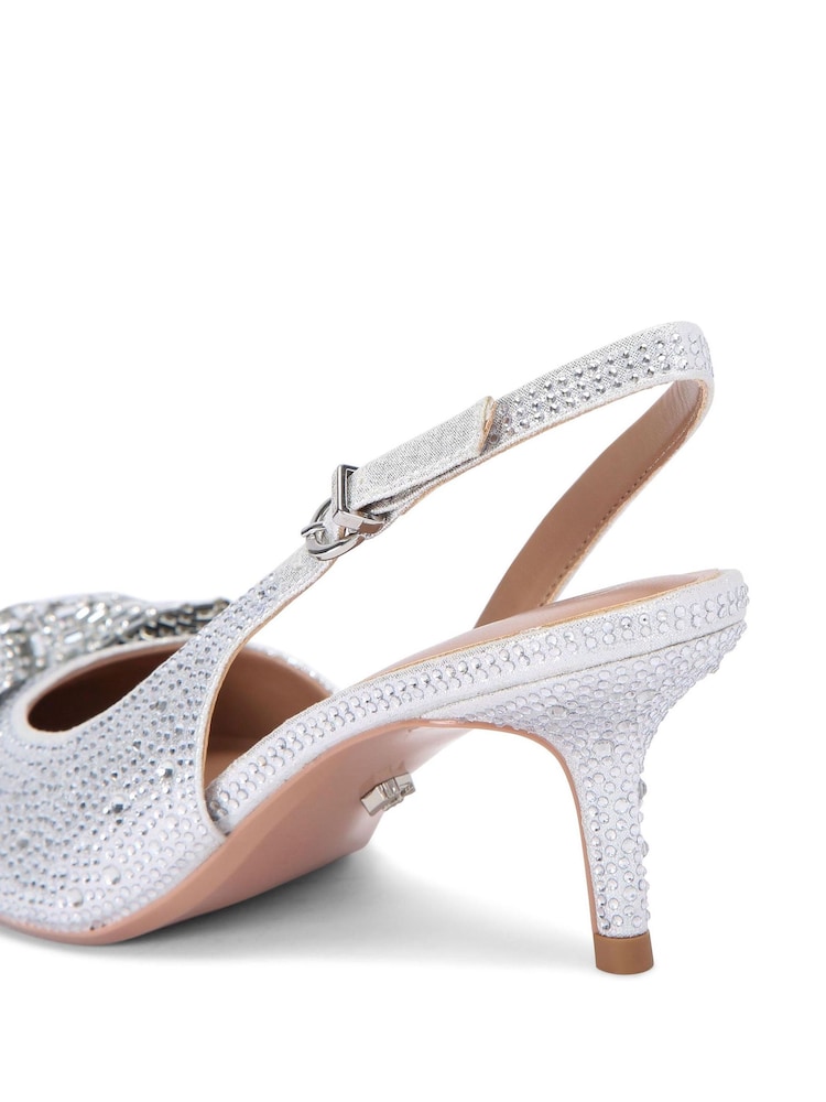 Carvela Regal Bow 2 Slingback Shoes - Image 4 of 5