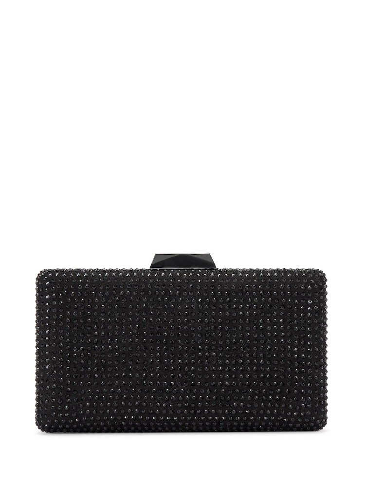 Kurt Geiger London Bella Gem Black Clutch Bag - Image 1 of 4