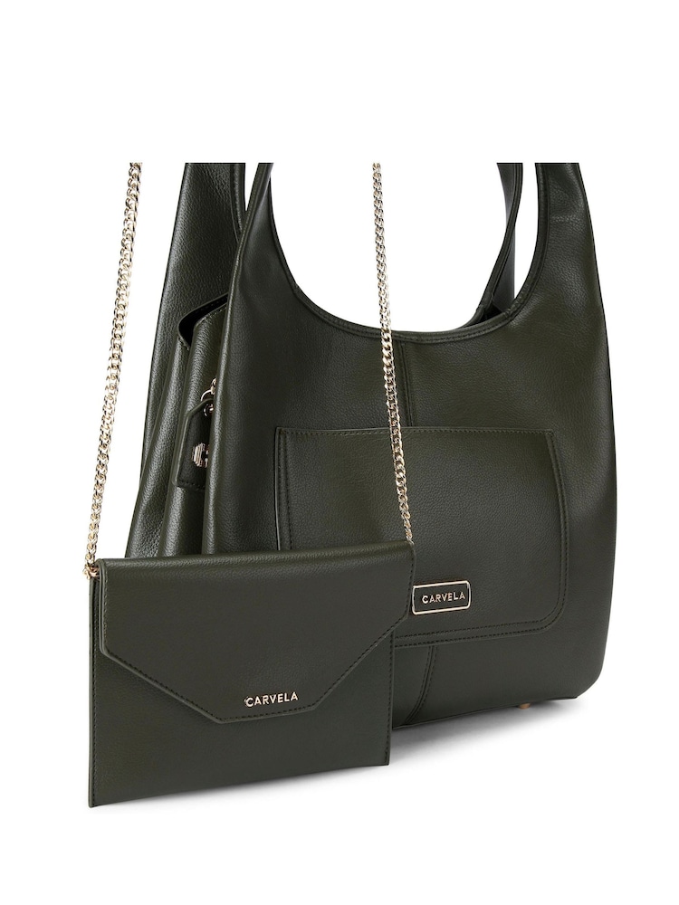 Carvela Milano Shoulder Bag with Clutch - Image 2 of 3