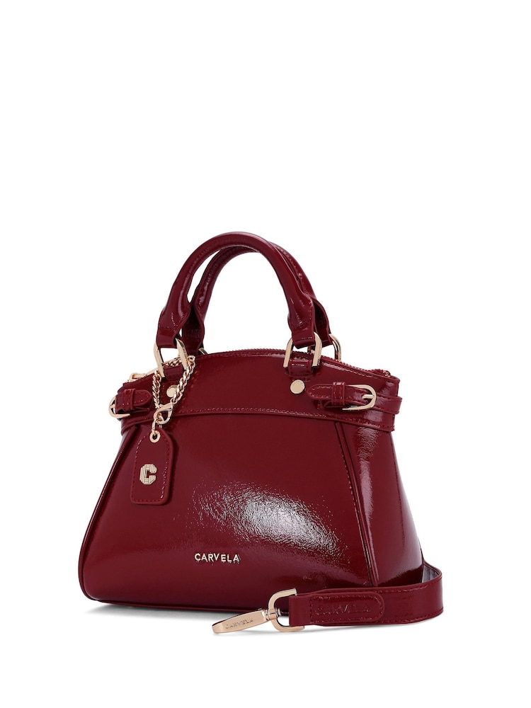 Carvela Red Carvela Mini Valentina Tote Bag - Image 7 of 7