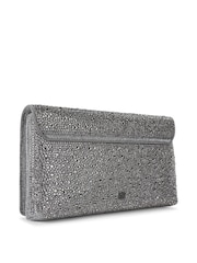 Kurt Geiger London Pewter Brinda Clutch Bag - Image 3 of 5