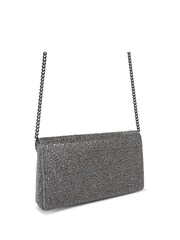 Kurt Geiger London Pewter Brinda Clutch Bag - Image 4 of 5