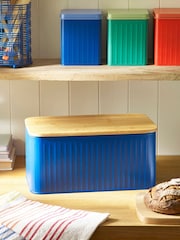 Sur La Table Blue Colour Me Happy Blue Bread Bin - Image 1 of 4