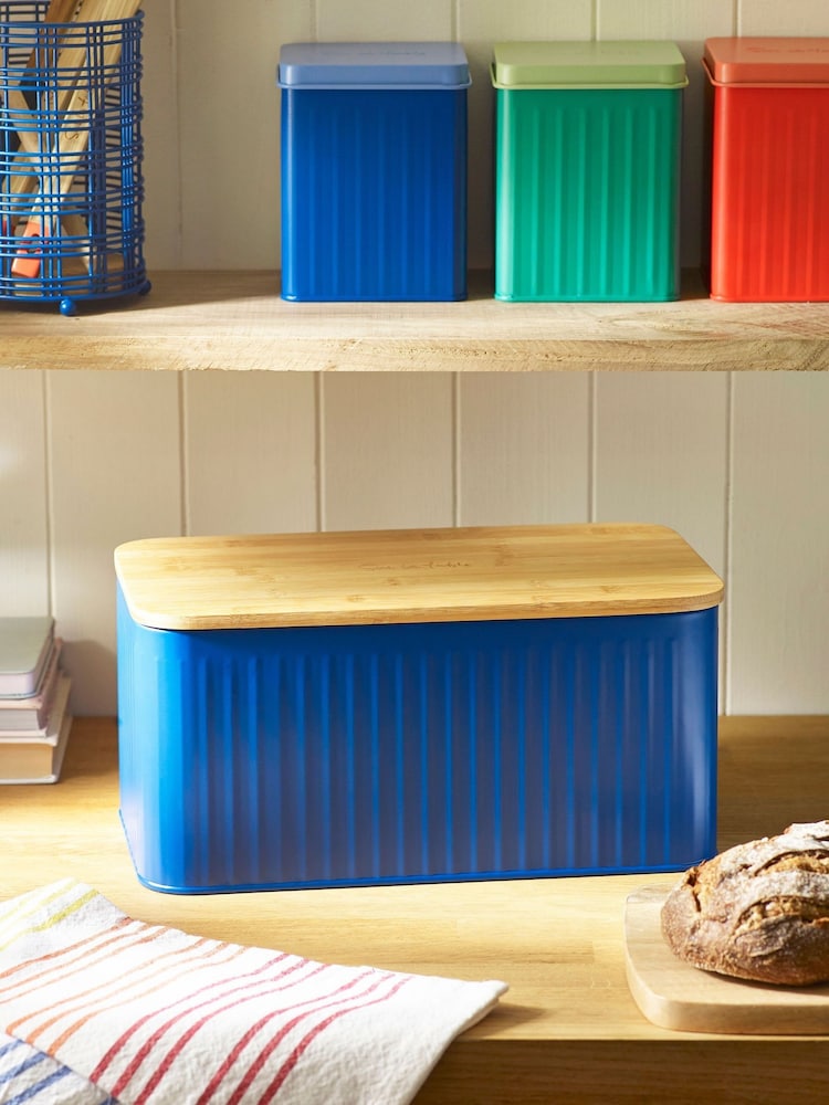 Sur La Table Blue Colour Me Happy Blue Bread Bin - Image 1 of 4
