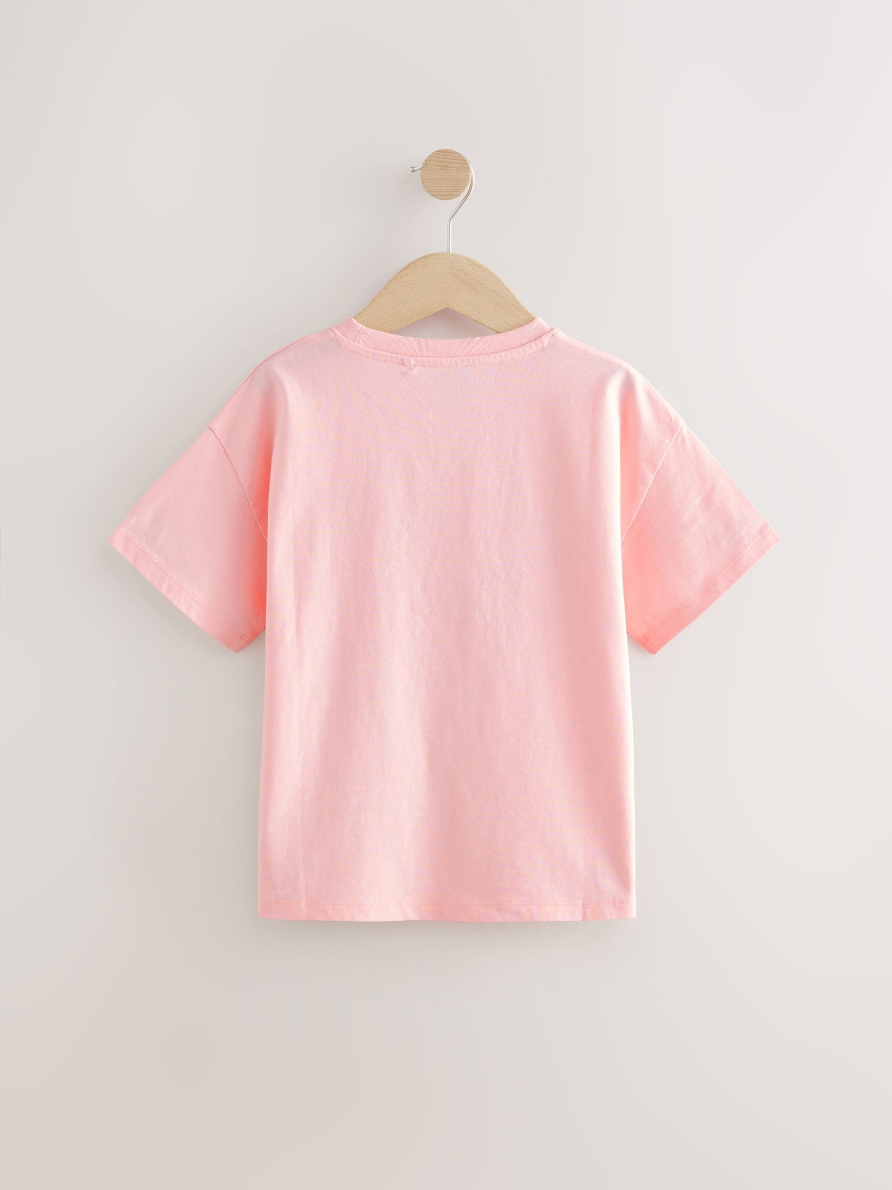 Buy Pink Sequin Heart Print T-Shirt (3-16yrs) from Next Romania