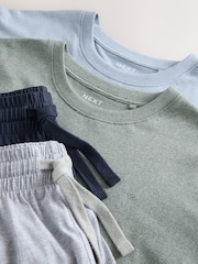 Blue/Green Stripe Jersey Short Pyjamas Set 2 Pack - Image 13 of 15