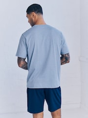 Blue/Green Stripe Jersey Short Pyjamas Set 2 Pack - Image 8 of 15