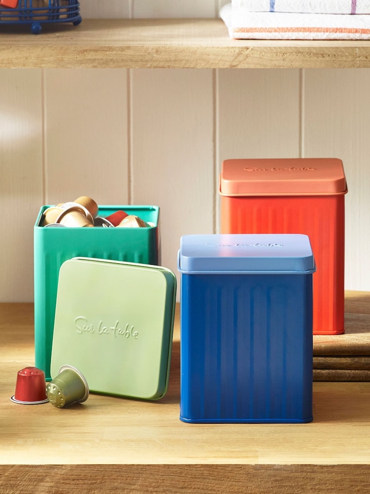 Sur La Table Set of 3 Colour Me Happy Storage Tins - Image 1 of 4