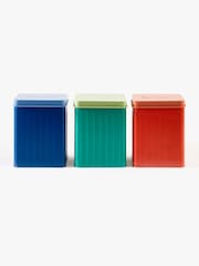 Sur La Table Set of 3 Colour Me Happy Storage Tins - Image 2 of 4
