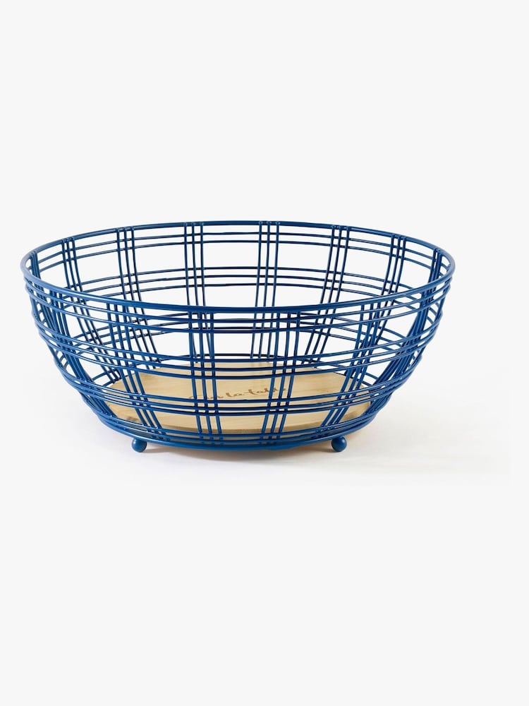 Sur La Table Blue Colour Me Happy Blue Fruit Bowl - Image 2 of 3