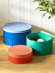 Sur La Table Set of 3 Colour Me Happy Nesting Cake Tins - Image 1 of 4