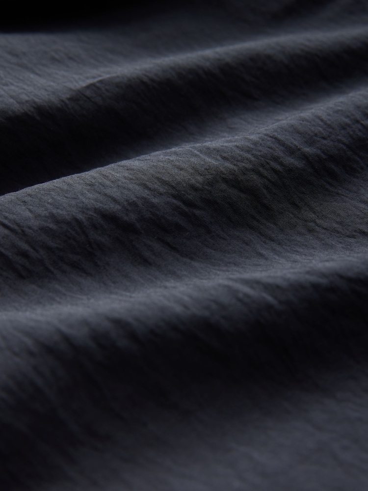 Black Long Sleeve Tie Front Midi Dress - Image 7 of 7