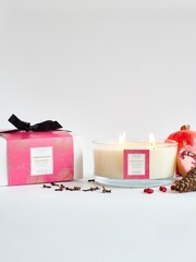 Lower Lodge 4 Wick Oak Hills Pomegranate Candle - Image 1 of 2