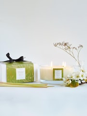 Lower Lodge No Colour 4 Wick Lower Lodge Oak Hills Lemongrass & Verbena Candle - Image 1 of 2