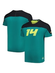 Fanatics F1 Aston Martin Cognizant F1 Official Kimoa Fernando Alonso Black T-Shirt - Image 1 of 3
