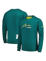 Fanatics Green F1 Aston Martin Cognizant F1 Official Kimoa Fernando Alonso Embroidery Sweatshirt - Image 1 of 3