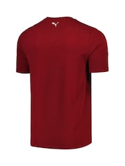 Puma Red F1 Scuderia Ferrari Race Big Shield 100% Cotton T-Shirt - Image 3 of 3
