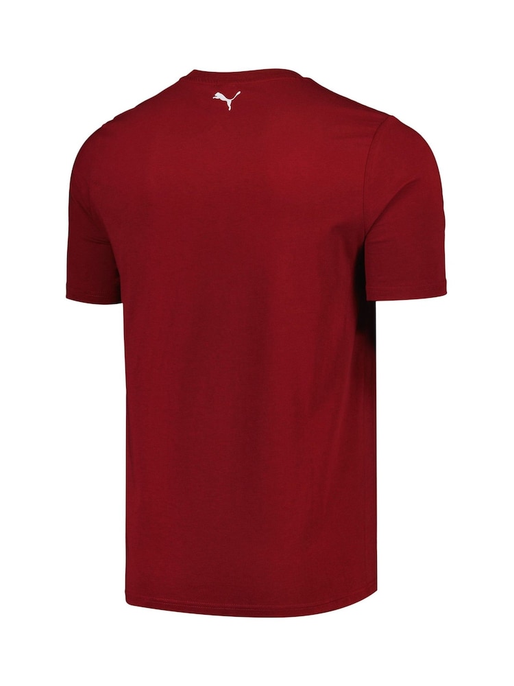 Puma Red F1 Scuderia Ferrari Race Big Shield 100% Cotton T-Shirt - Image 3 of 3