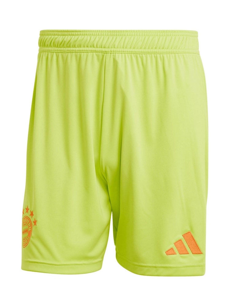 adidas Yellow FC Bayern Goalkeeper Shorts 2024-25 - Image 5 of 5