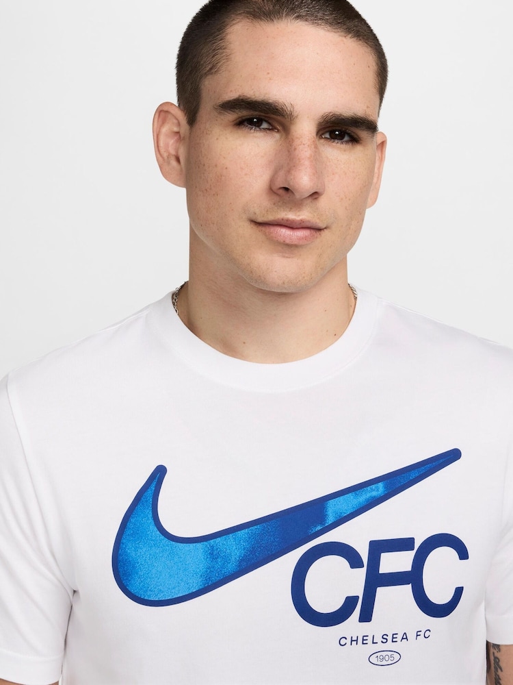 Nike 100% Cotton Chelsea Swoosh T-Shirt - Imagen 5 de 5